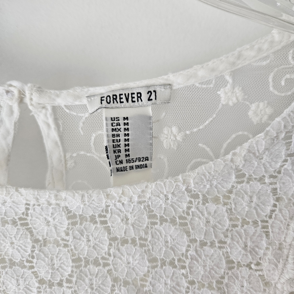 White Lace Top - Picture 3 of 6